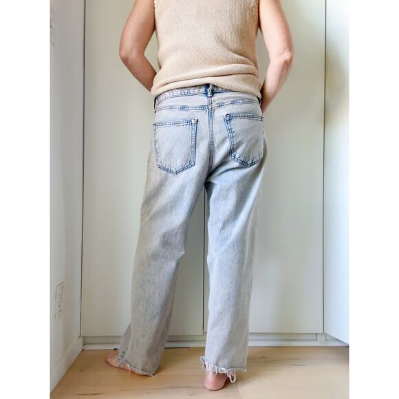 H&M Acid Wash Wide Leg Jeans Size 33x32 Baggy Fit Skater Trending Denim Unisex - Picture 5 of 11